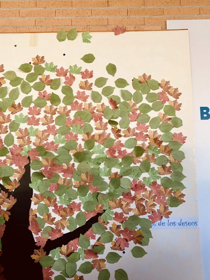 Arbre amb fulles de paper