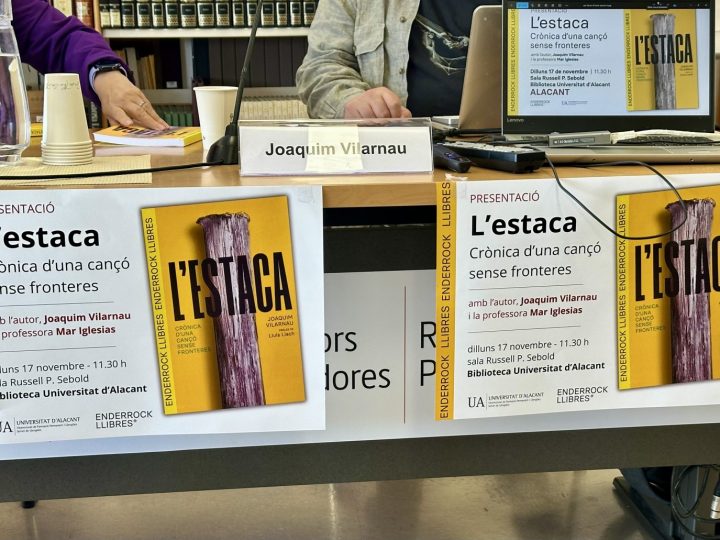 Joaquim Vilarnau presenta a la UA el llibre sobre “L’Estaca”