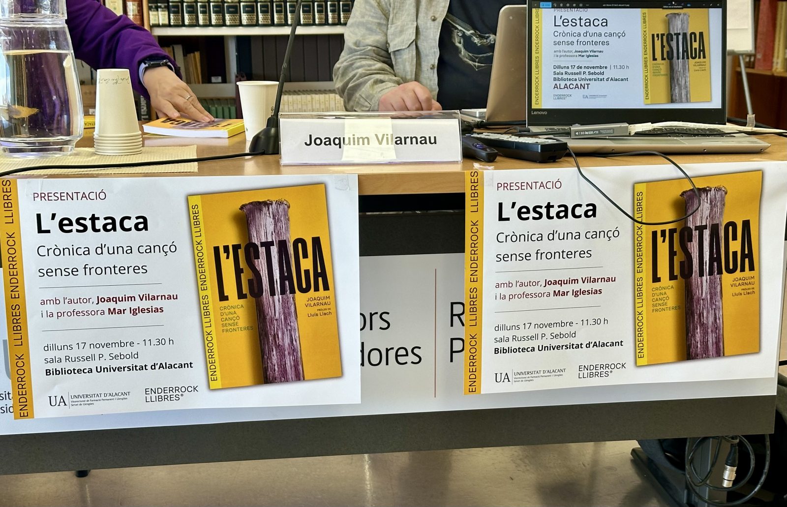 Joaquim Vilarnau presenta a la UA el llibre sobre “L’Estaca”
